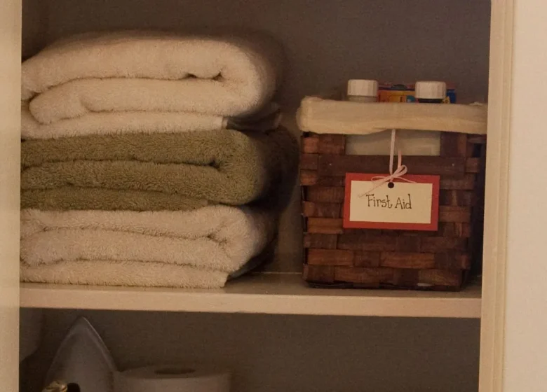 Linen Closet Organization Ideas for Sheets, Towels and Baskets